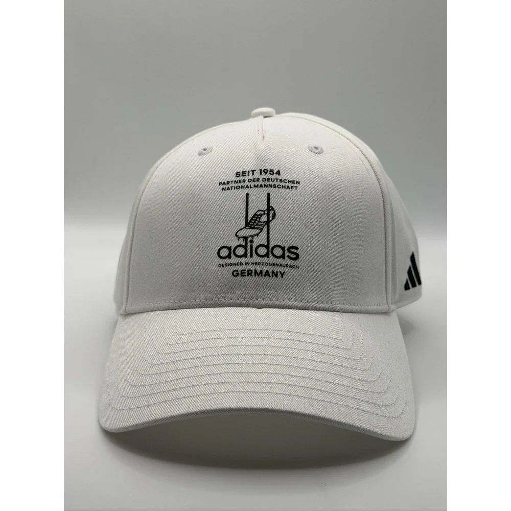 Adidas DFB BB Cap KE6692 Germany Soccer Hat Mens OSFM White Black 2024